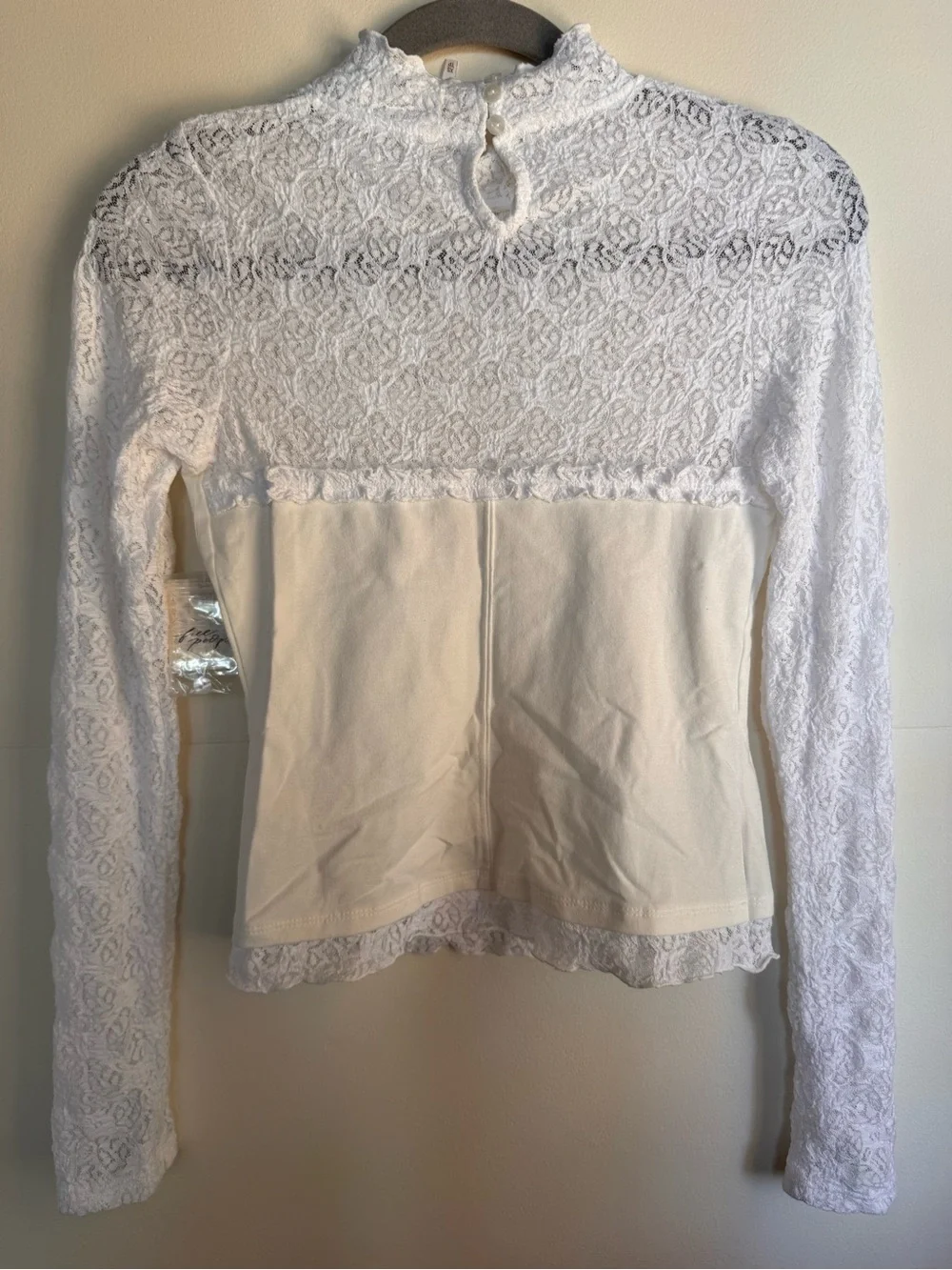Free People Miya lace top XS